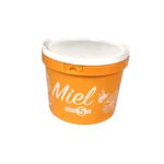 [M - 0201] Seau plastique 5kg orange / blanc