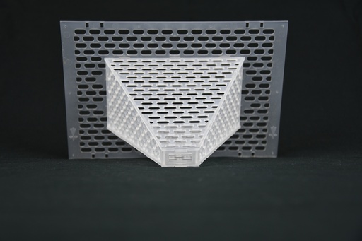 [M - 0162] Paire de module d’accès sélectifs en polycarbonate (blanc) JABEPRODE