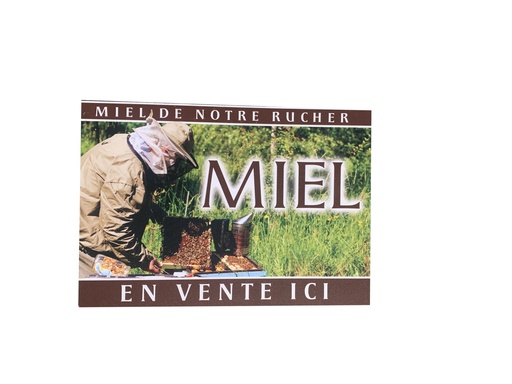 [M - 0392] Panneau vente miel